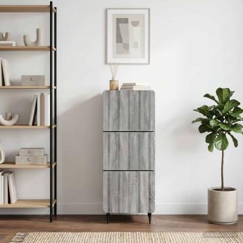 Schubladenschrank 33 x 34,5 x 92 cm Holzwerkstoff Sonoma-Grau
