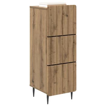Schubladenschrank 33 x 34,5 x 92 cm Holzwerkstoff Artisan-Eiche