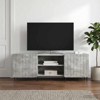 ARDEBO.de - TV-Schränk Betongrau 150 x 31 x 52 cm Holzwerkstoff
