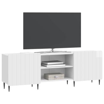 TV-Schränk Hochglanz Weiß 150 x 31 x 52 cm Holzwerkstoff
