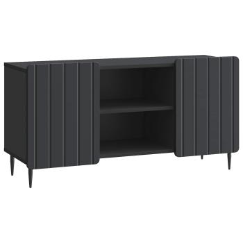 TV-Schränk 102 x 34,5 x 52 cm Schwarz Holzwerkstoff