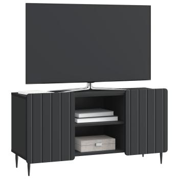 TV-Schränk 102 x 34,5 x 52 cm Schwarz Holzwerkstoff