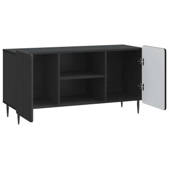 TV-Schränk 102 x 34,5 x 52 cm Schwarz Holzwerkstoff