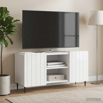 TV-Schränk 102 x 34,5 x 52 cm Hochglanz Weiß Holzwerkstoff
