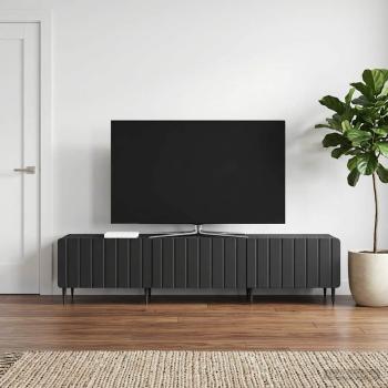ARDEBO.de - TV-Schränk Schwarz 147 x 34,5 x 32 cm Holzwerkstoff
