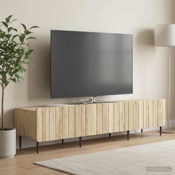 ARDEBO.de - TV-Schränk 147 x 34,5 x 32 cm Sonoma-Eiche Holzwerkstoff