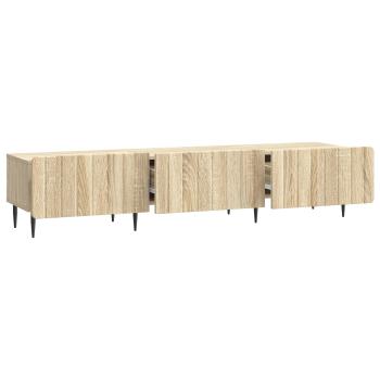 TV-Schränk 147 x 34,5 x 32 cm Sonoma-Eiche Holzwerkstoff