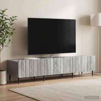 TV-Schränk Graues Sonoma 147 x 34,5 x 32 cm Holzwerkstoff