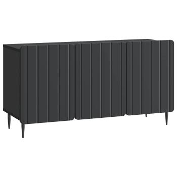 TV-Schränk 99 x 34,5 x 52 cm Schwarz Holzwerkstoff