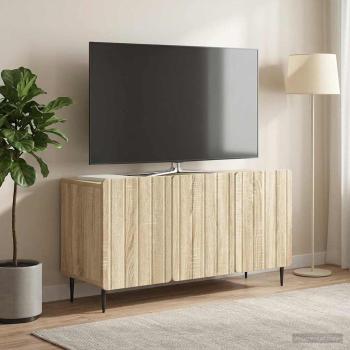 TV-Schränk 99 x 34,5 x 52 cm Sonoma-Eiche Holzwerkstoff