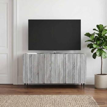 ARDEBO.de - TV-Schränk 99 x 34,5 x 52 cm Sonoma-Grau Holzwerkstoff