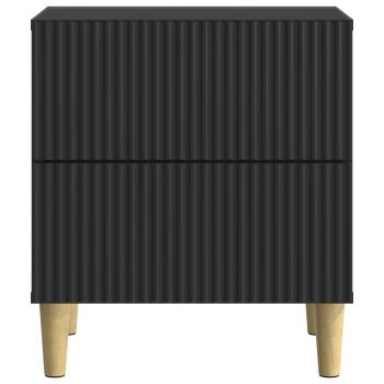 Nachttisch Schwarz 43 x 34,5 x 48 cm Holzwerkstoff
