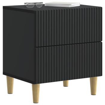 Nachttisch 2 Stk. Schwarz 43 x 34,5 x 48 cm Holzwerkstoff