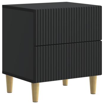 Nachttisch 2 Stk. Schwarz 43 x 34,5 x 48 cm Holzwerkstoff