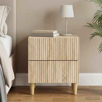 ARDEBO.de - Nachttisch Sonoma-Eiche 43 x 34,5 x 48 cm Holzwerkstoff