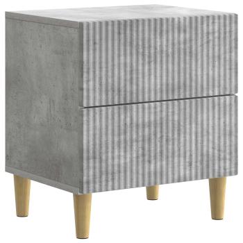 Nachttisch 2 Stk. Betongrau 43 x 34,5 x 48 cm Holzwerkstoff