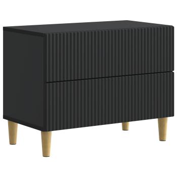 Nachttisch Schwarz 62 x 34,5 x 48 cm Holzwerkstoff