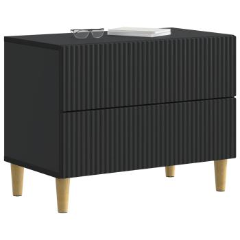 Nachttisch Schwarz 62 x 34,5 x 48 cm Holzwerkstoff