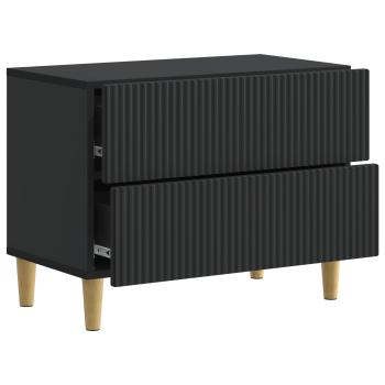 Nachttisch Schwarz 62 x 34,5 x 48 cm Holzwerkstoff