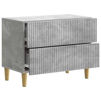 Nachttisch Betongrau 62 x 34,5 x 48 cm Holzwerkstoff