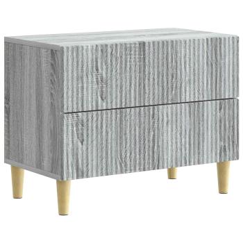 Nachttisch Graues Sonoma 62 x 34,5 x 48 cm Holzwerkstoff