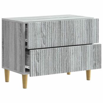 Nachttisch Graues Sonoma 62 x 34,5 x 48 cm Holzwerkstoff