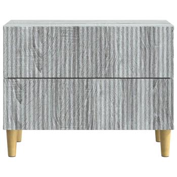 Nachttisch Graues Sonoma 62 x 34,5 x 48 cm Holzwerkstoff