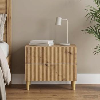 ARDEBO.de - Nachttisch Artisan-Eiche 62 x 34,5 x 48 cm Holzwerkstoff