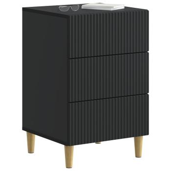 Nachttisch Schwarz 43 x 41 x 66,5 cm Holzwerkstoff