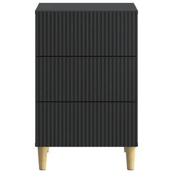 Nachttisch Schwarz 43 x 41 x 66,5 cm Holzwerkstoff