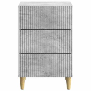 Nachttisch Betongrau 43 x 41 x 66,5 cm Holzwerkstoff