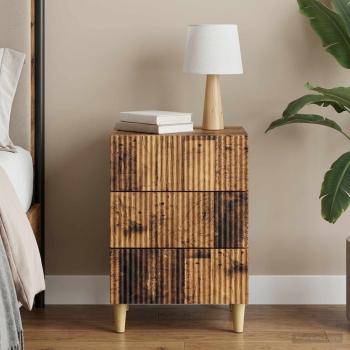 ARDEBO.de - Nachttisch Altholz 43 x 41 x 66,5 cm Holzwerkstoff