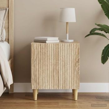 ARDEBO.de - Nachttisch Sonoma-Eiche 43 x 34,5 x 50 cm Holzwerkstoff