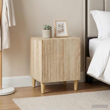 ARDEBO.de - Nachttisch 2 stk. Sonoma-Eiche 43 x 34,5 x 50 cm Holzwerkstoff