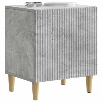 Nachttisch 2 stk. Betongrau 43 x 34,5 x 50 cm Holzwerkstoff