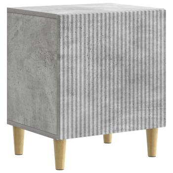 Nachttisch 2 stk. Betongrau 43 x 34,5 x 50 cm Holzwerkstoff