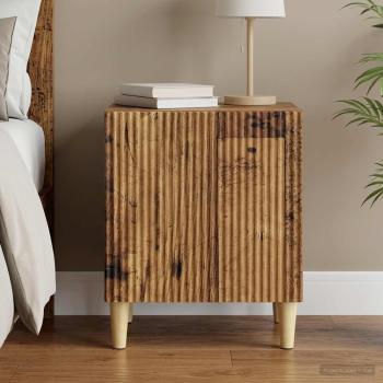 ARDEBO.de - Nachttisch Altholz 43 x 34,5 x 50 cm Holzwerkstoff