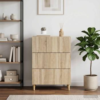 ARDEBO.de - Schubladenschrank 66 x 34,5 x 90 cm Holzwerkstoff Sonoma-Eiche