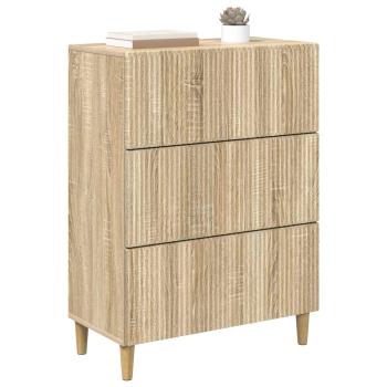 Schubladenschrank 66 x 34,5 x 90 cm Holzwerkstoff Sonoma-Eiche