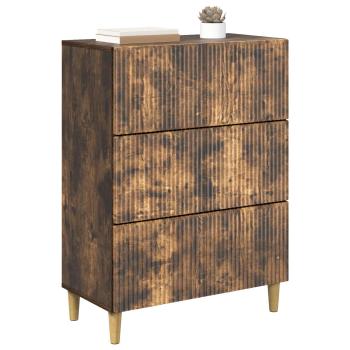 Schubladenschrank 66 x 34,5 x 90 cm Holzwerkstoff Räuchereiche