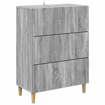 Schubladenschrank 66 x 34,5 x 90 cm Holzwerkstoff Sonoma-Grau