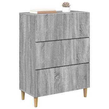 Schubladenschrank 66 x 34,5 x 90 cm Holzwerkstoff Sonoma-Grau