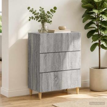 Schubladenschrank 66 x 34,5 x 90 cm Holzwerkstoff Sonoma-Grau