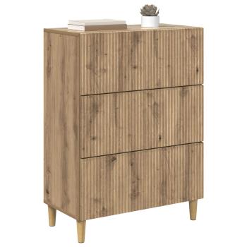Schubladenschrank 66 x 34,5 x 90 cm Holzwerkstoff Artisan-Eiche