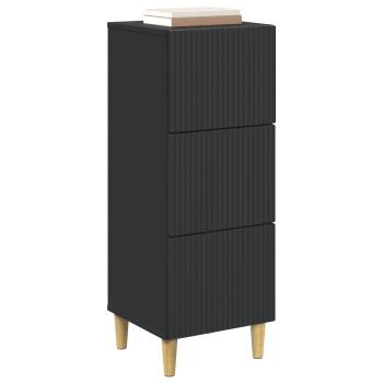 Schubladenschrank Schwarz 33 x 34,5 x 90 cm Holzwerkstoff