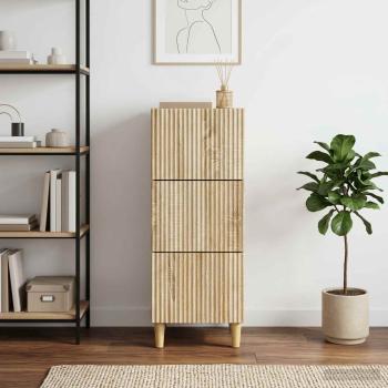 ARDEBO.de - Schubladenschrank Sonoma-Eiche 33 x 34,5 x 90 cm Holzwerkstoff