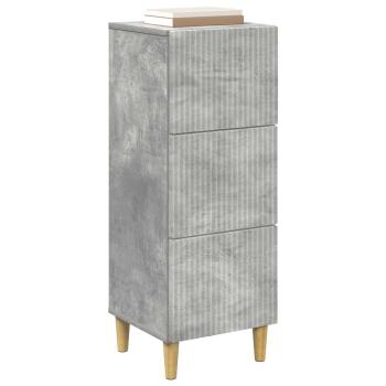 Schubladenschrank Betongrau 33 x 34,5 x 90 cm Holzwerkstoff