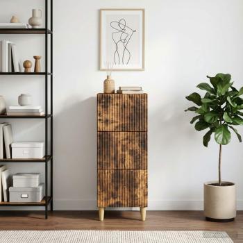 ARDEBO.de - Schubladenschrank Geräucherte Eiche 33 x 34,5 x 90 cm