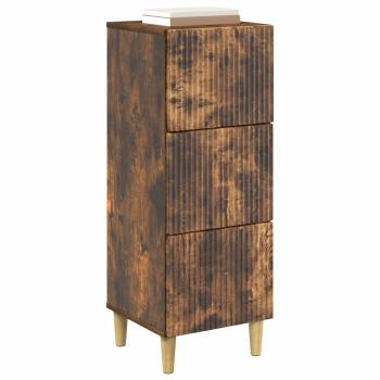 Schubladenschrank Geräucherte Eiche 33 x 34,5 x 90 cm