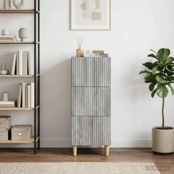 ARDEBO.de - Schubladenschrank Graues Sonoma 33 x 34,5 x 90 cm Holzwerkstoff